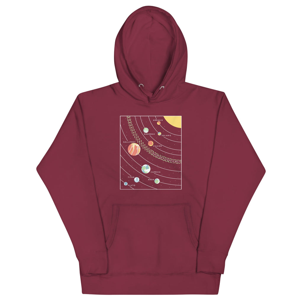 9 Planets Unisex Hoodie