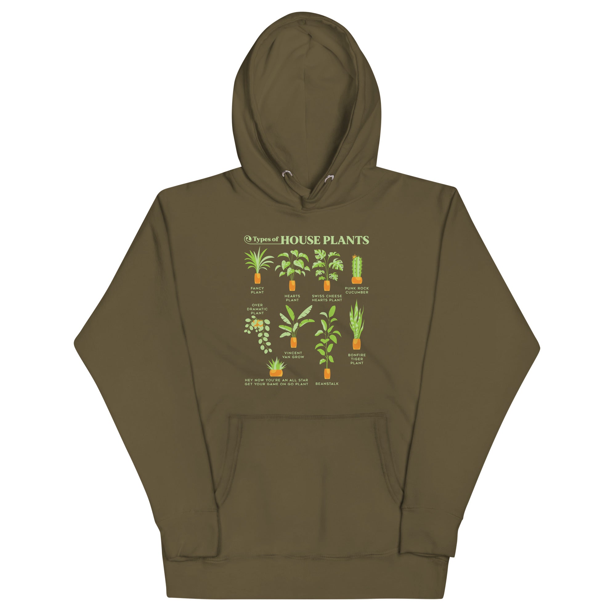 Types Of House Plants Unisex Hoodie