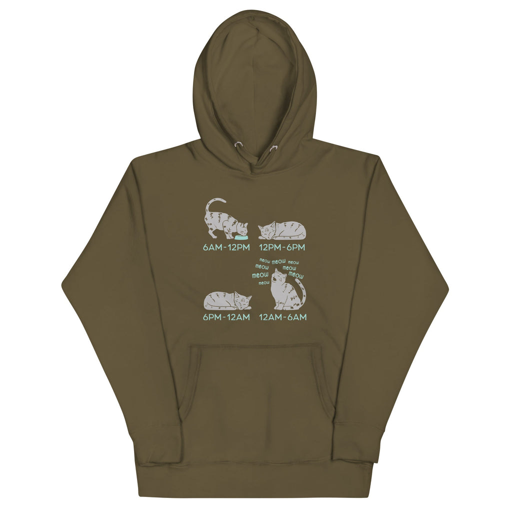 Cat Day Schedule Unisex Hoodie