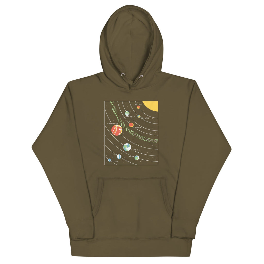 9 Planets Unisex Hoodie