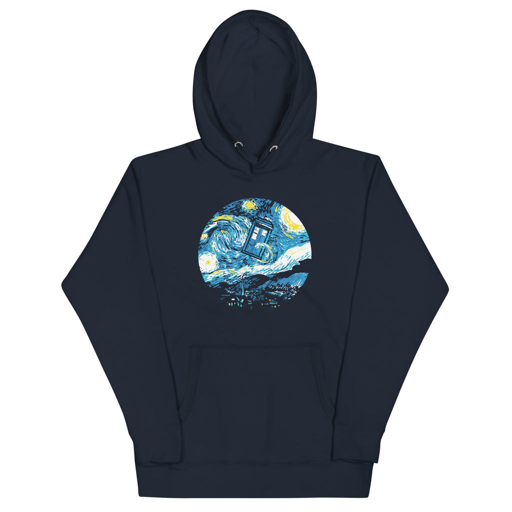 Starry Night Police Box Unisex Hoodie