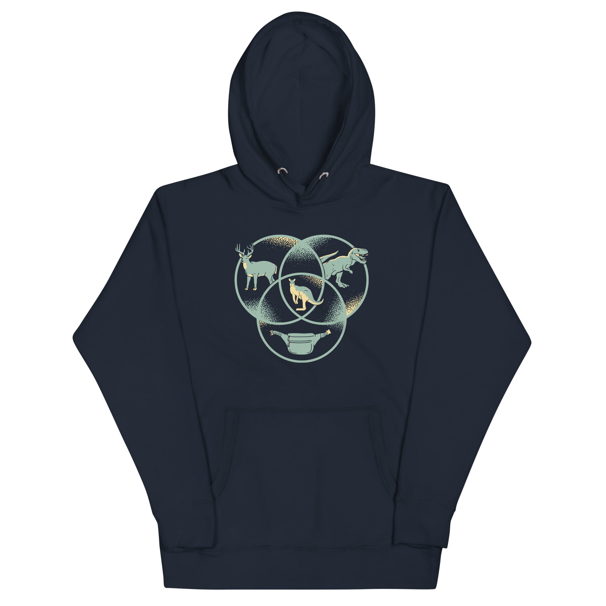 Kangaroo Venn Diagram Unisex Hoodie