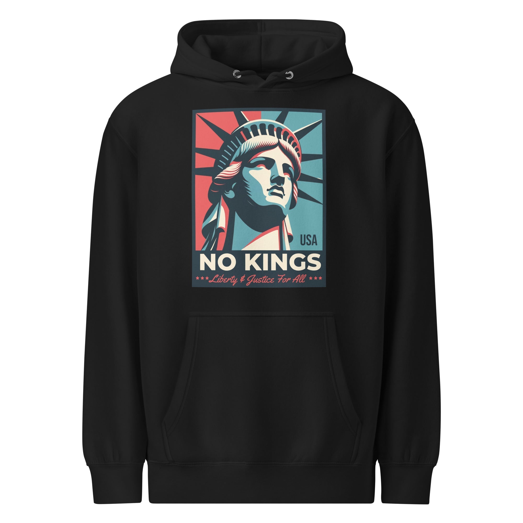 No Kings - Liberty and Justice For All Premium Hoodie T-Shirts, Sweatshirt | CiraTrend.com (Image 2)