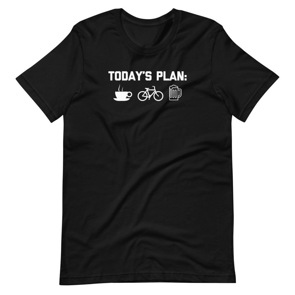 Today's Plan: Coffee, Biking, Beer T-Shirt (Unisex) Hoodie, Sweatshirt | CiraTrend.com (Image 2)