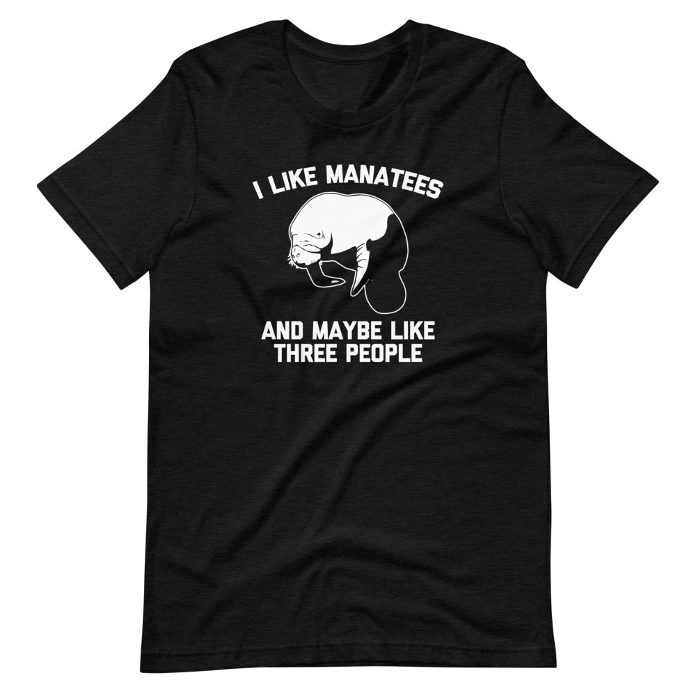 I Like Manatees & Maybe Like Three People T-Shirt (Unisex) Hoodie, Sweatshirt | CiraTrend.com (Image 4)