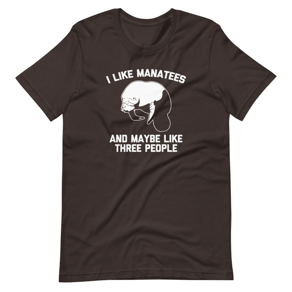 I Like Manatees & Maybe Like Three People T-Shirt (Unisex) Hoodie, Sweatshirt | CiraTrend.com (Image 5)