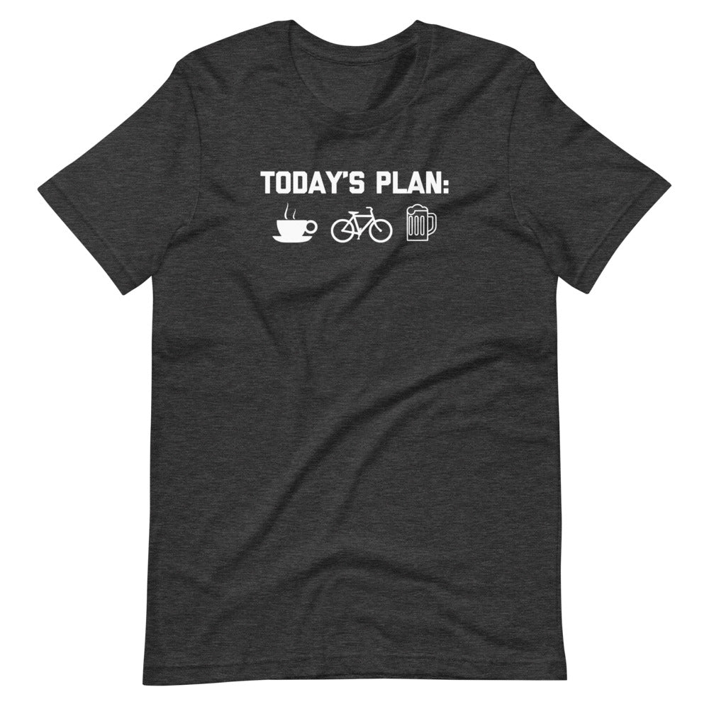 Today's Plan: Coffee, Biking, Beer T-Shirt (Unisex) Hoodie, Sweatshirt | CiraTrend.com (Image 1)