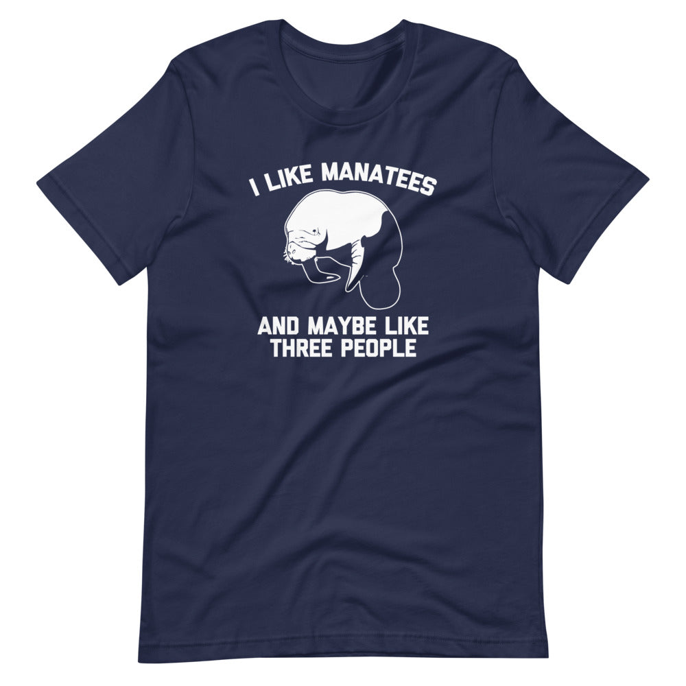I Like Manatees & Maybe Like Three People T-Shirt (Unisex) Hoodie, Sweatshirt | CiraTrend.com (Image 3)