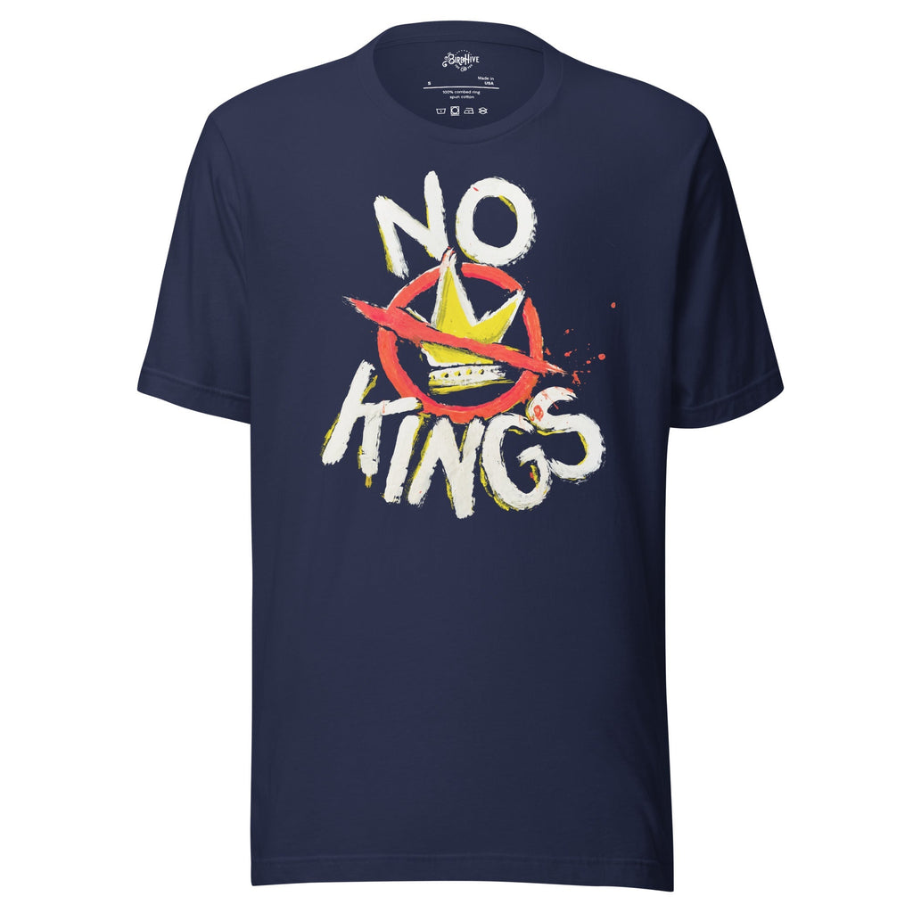 "No Kings" 100%Made in USA- Unisex t-shirt Hoodie, Sweatshirt | CiraTrend.com (Image 2)