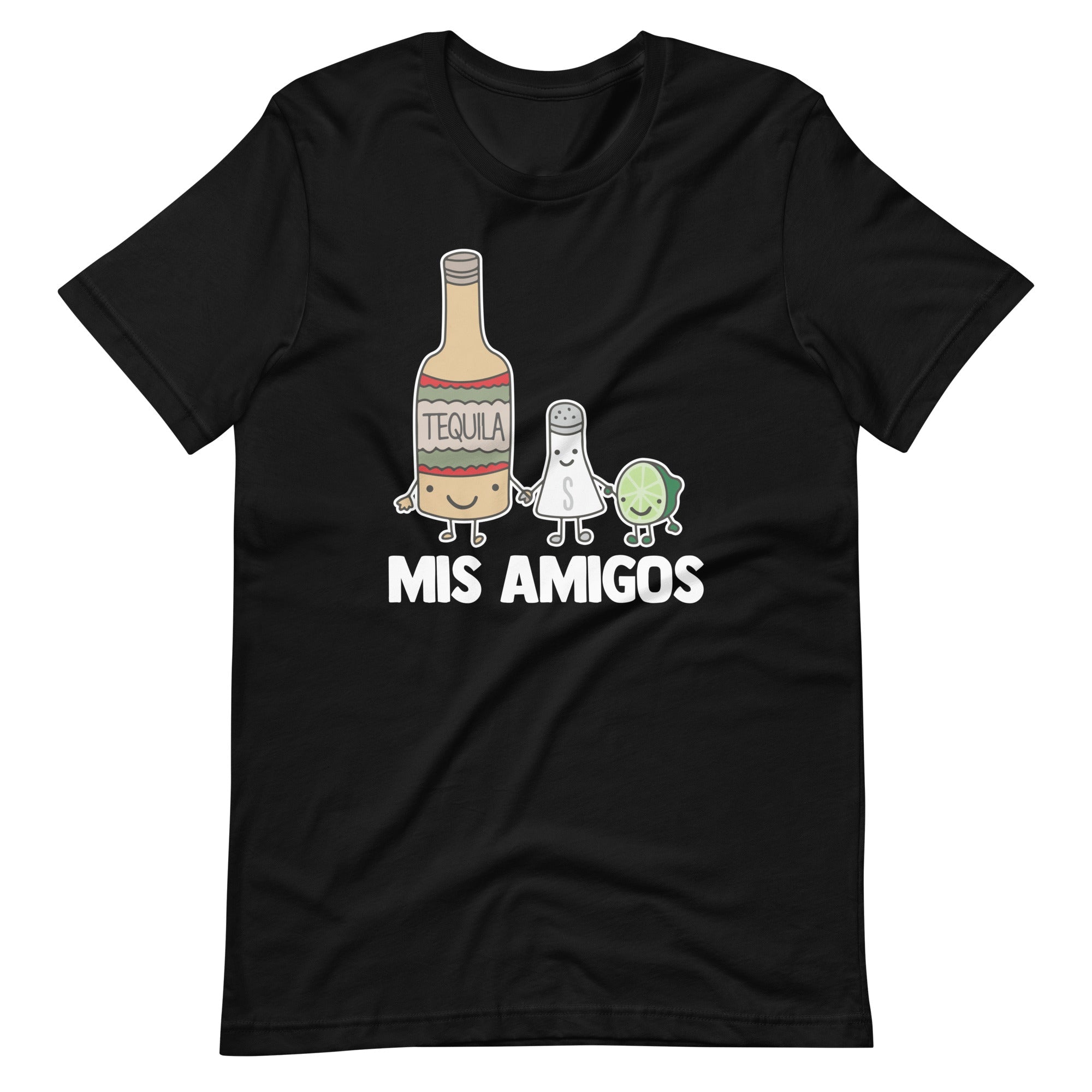Mis Amigos (Tequila, Salt, Lime) T-Shirt (Unisex) Hoodie, Sweatshirt | CiraTrend.com (Image 1)