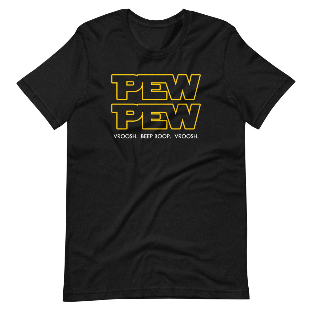 Pew Pew (Vroosh, Beep Boop, Vroosh) T-Shirt (Unisex) Hoodie, Sweatshirt | CiraTrend.com (Image 1)