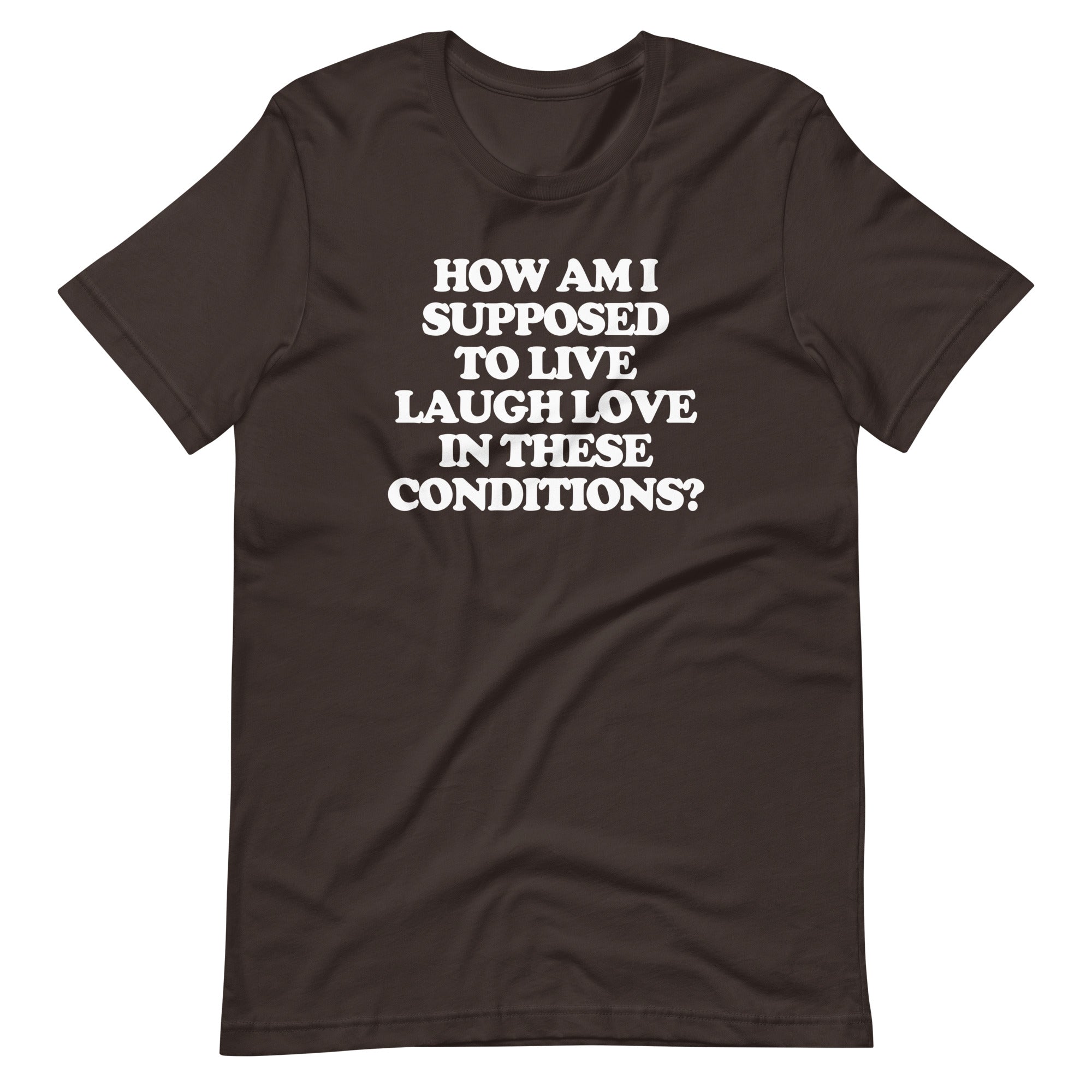 How Am I Supposed To Live Laugh Love In These Conditions? T-Shirt (Unisex) Hoodie, Sweatshirt | CiraTrend.com (Image 5)