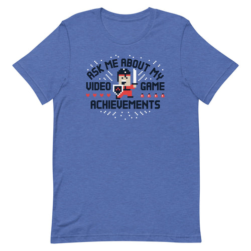 Ask Me About My Video Game Achievements Men's Signature Tee