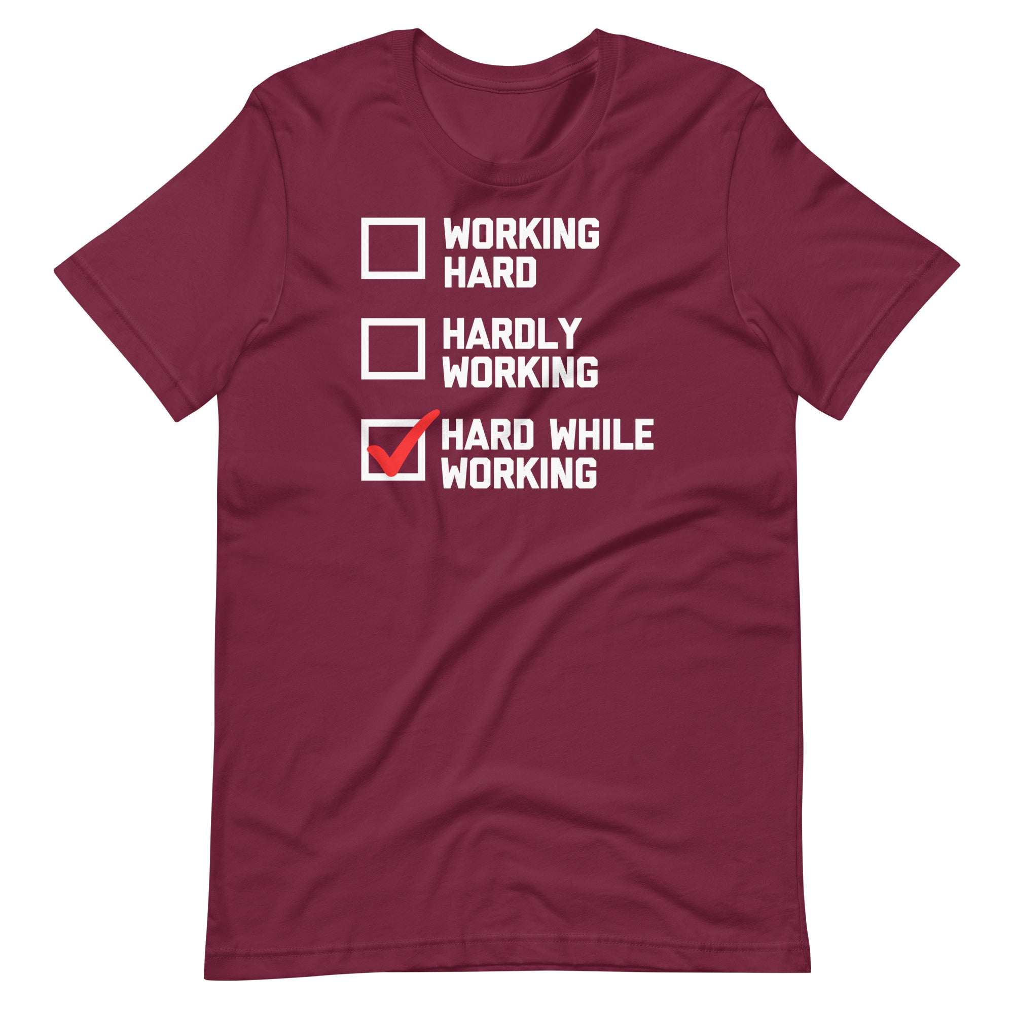 Hard While Working T-Shirt (Unisex) Hoodie, Sweatshirt | CiraTrend.com (Image 5)
