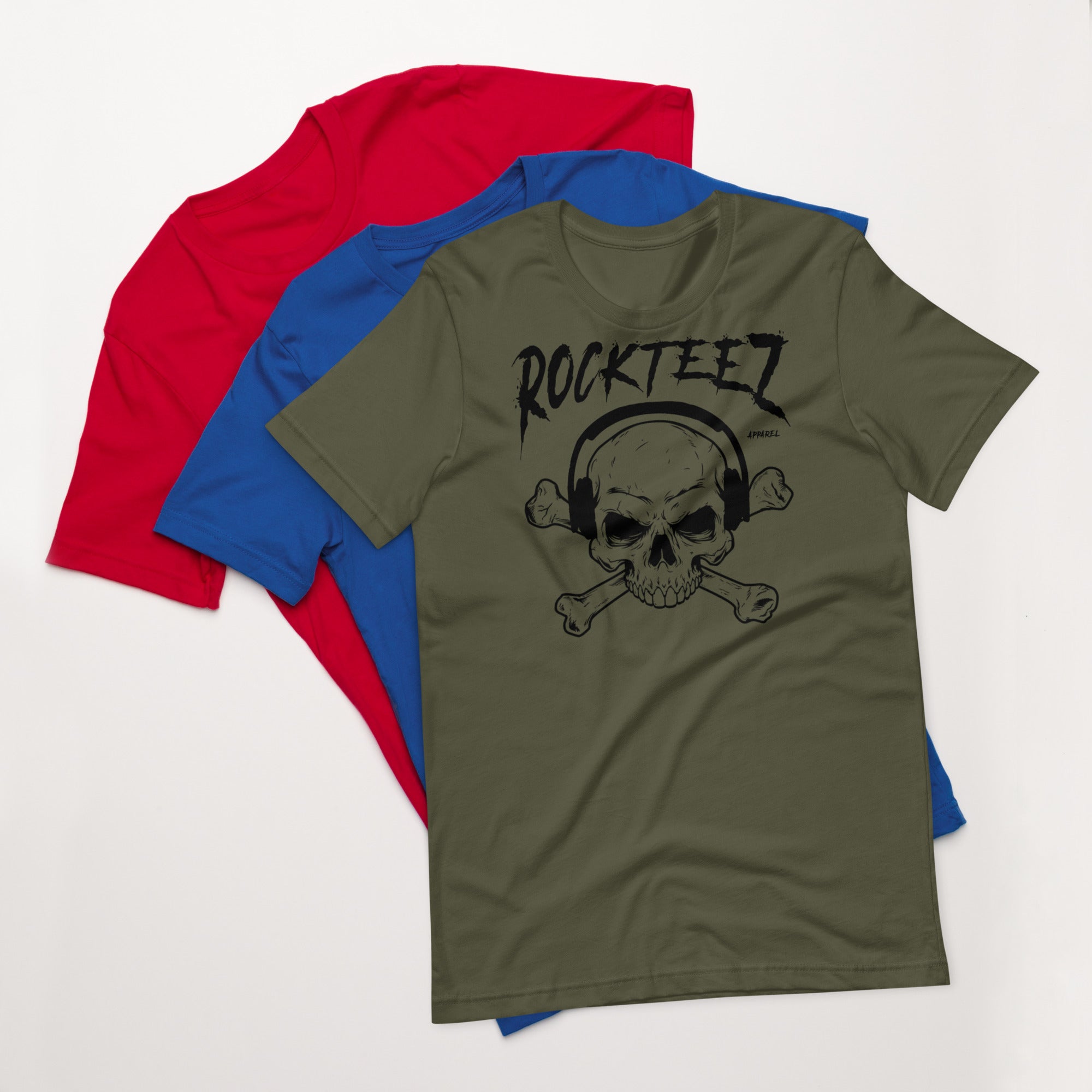 Rockteez Apparel Skull & Bones T-Shirt Hoodie, Sweatshirt | CiraTrend.com (Image 3)