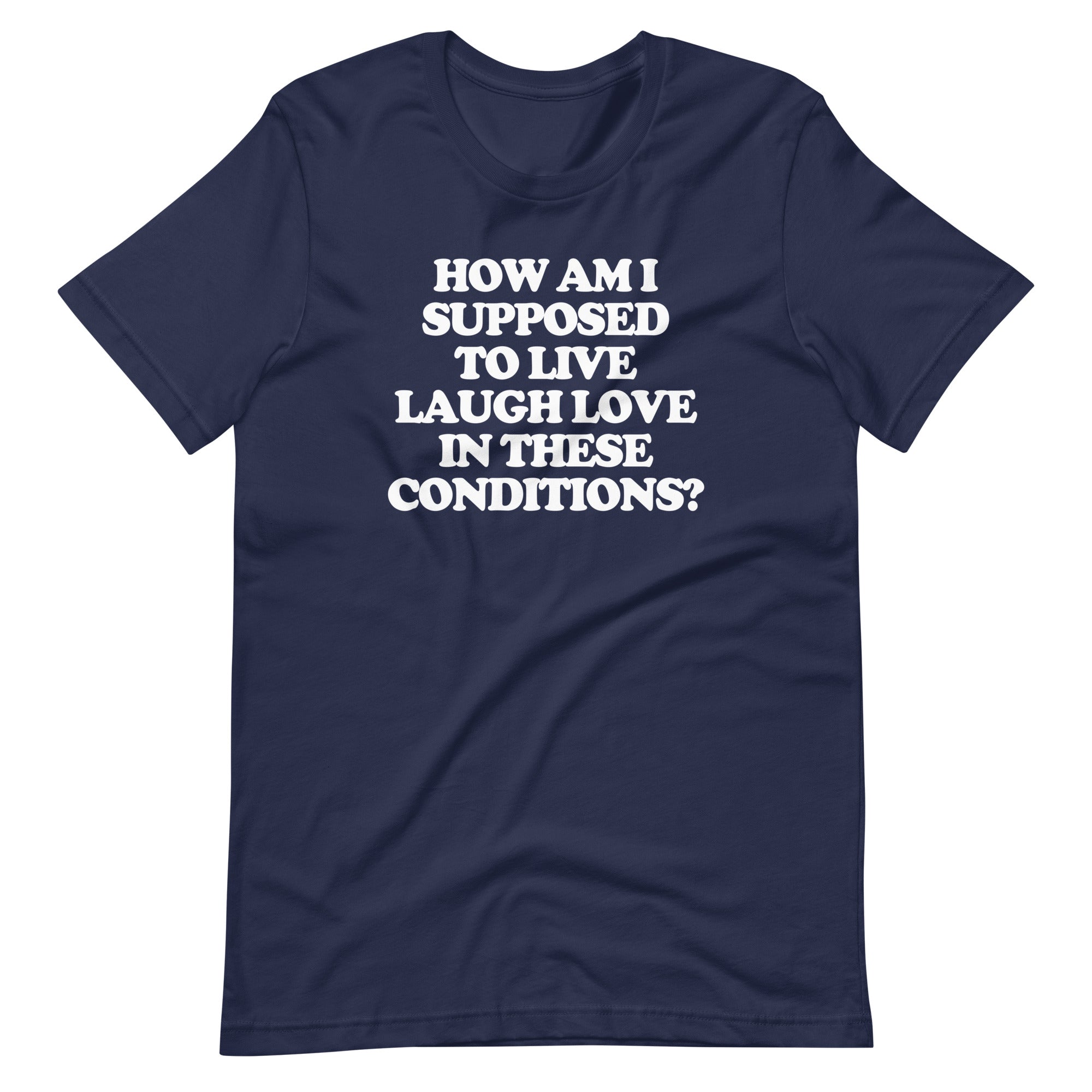 How Am I Supposed To Live Laugh Love In These Conditions? T-Shirt (Unisex) Hoodie, Sweatshirt | CiraTrend.com (Image 2)