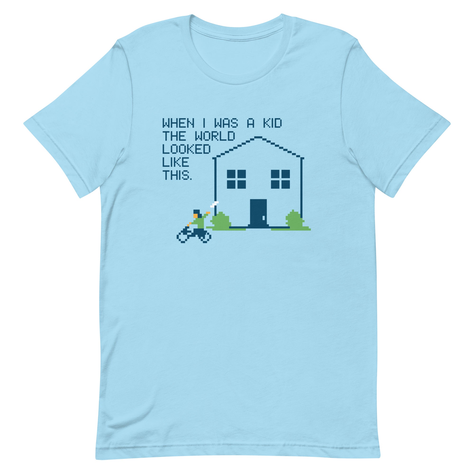 When I Was A Kid The World Men's Signature Tee