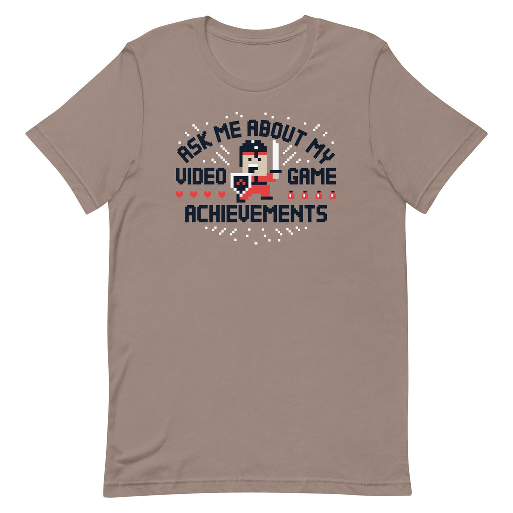 Ask Me About My Video Game Achievements Men's Signature Tee
