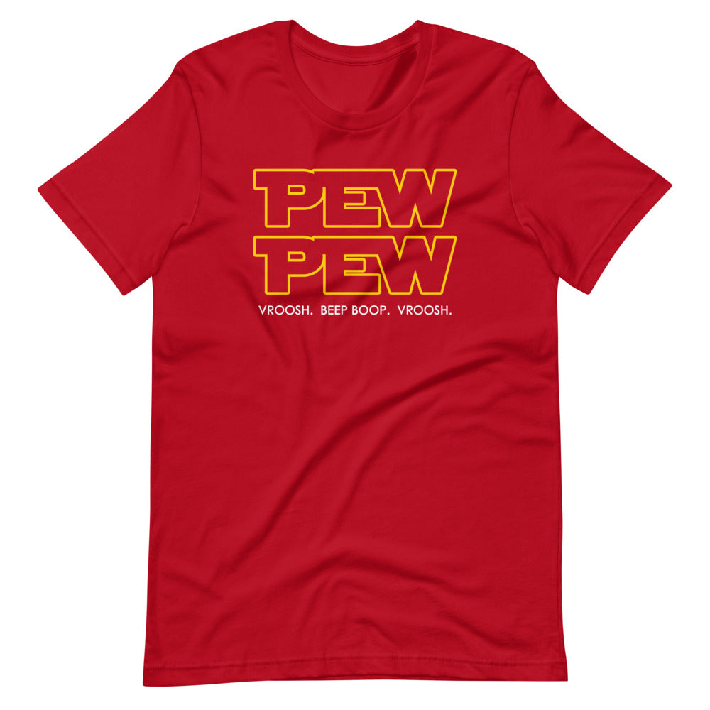 Pew Pew (Vroosh, Beep Boop, Vroosh) T-Shirt (Unisex) Hoodie, Sweatshirt | CiraTrend.com (Image 5)
