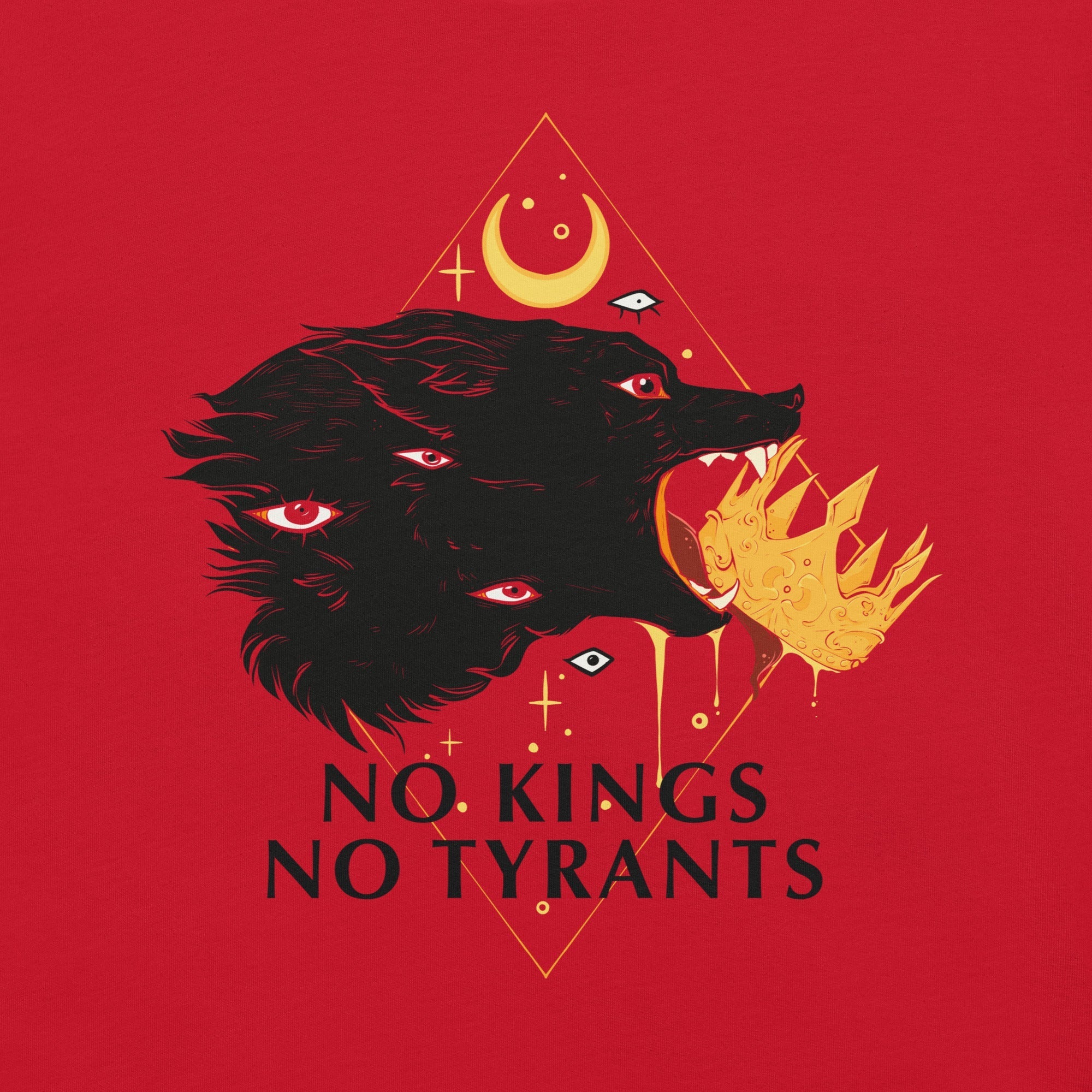 No Kings Wolf, Unisex T-Shirt Hoodie, Sweatshirt | CiraTrend.com (Image 2)