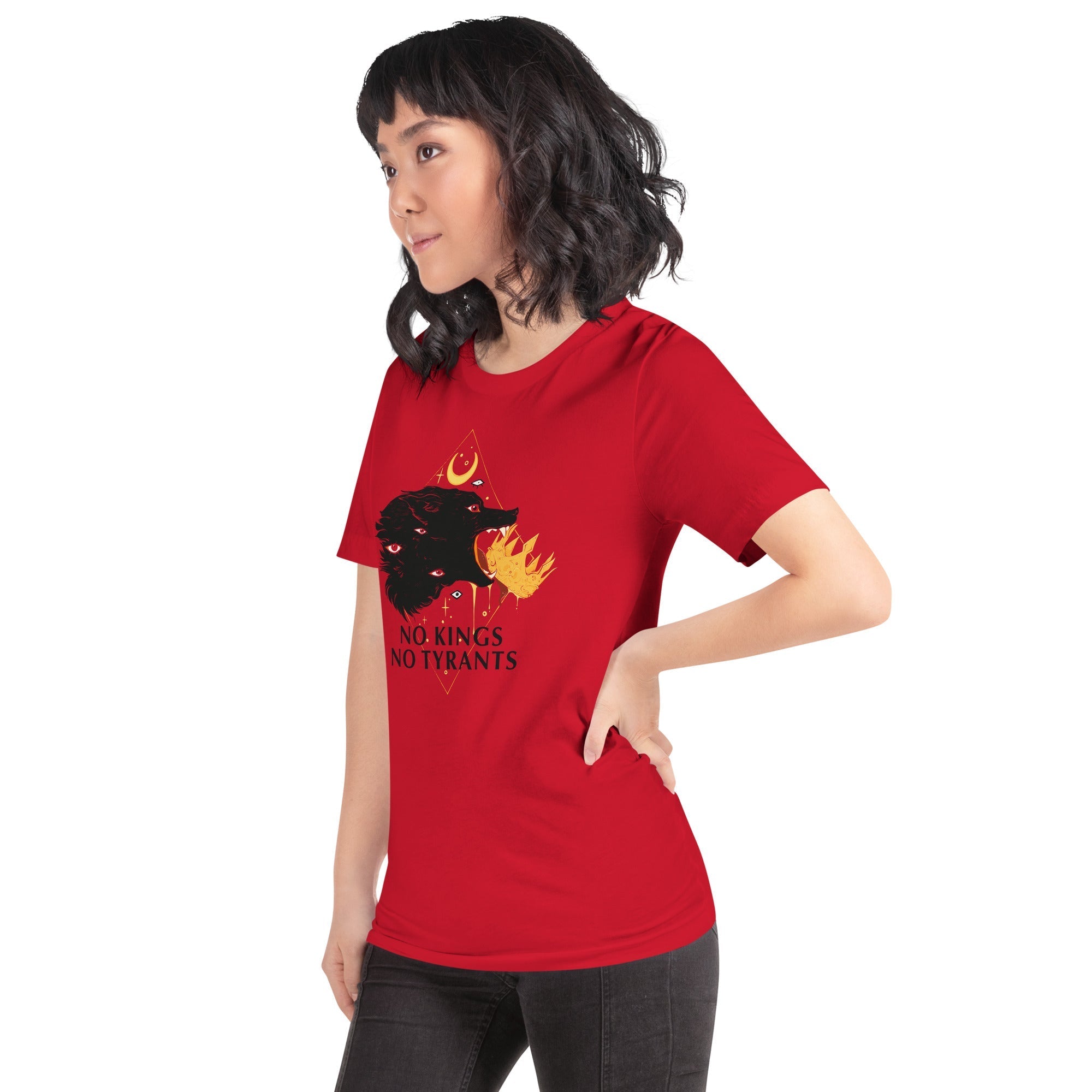 No Kings Wolf, Unisex T-Shirt Hoodie, Sweatshirt | CiraTrend.com (Image 3)