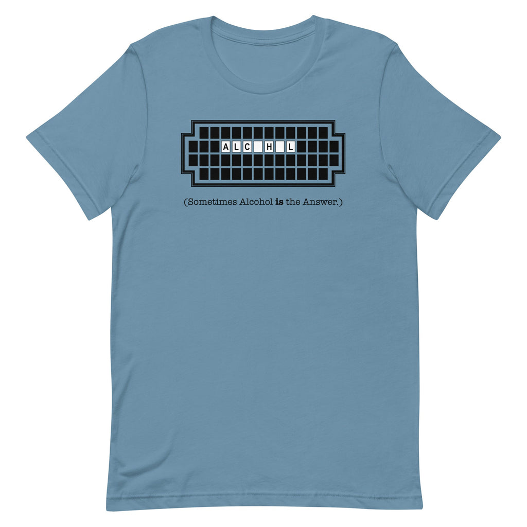 Alcohol Is The Answer Men's Signature Tee