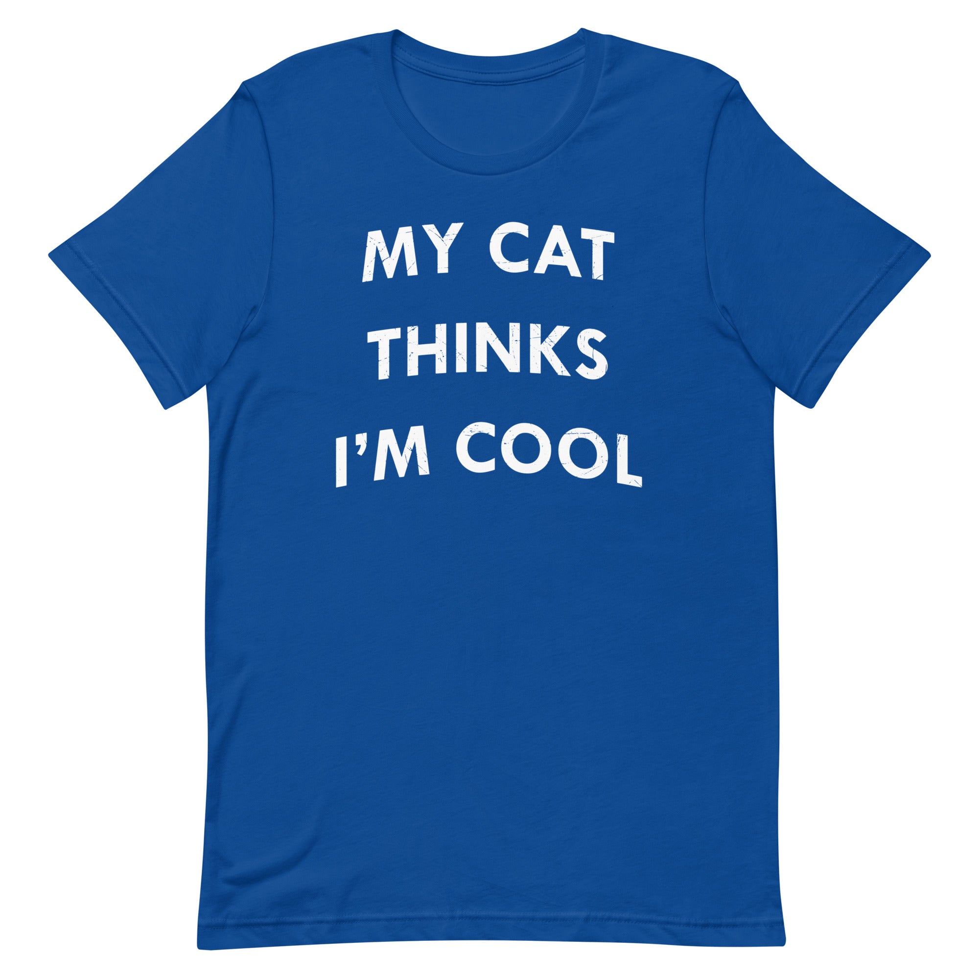 My Cat Thinks I'm Cool Men's Signature Tee
