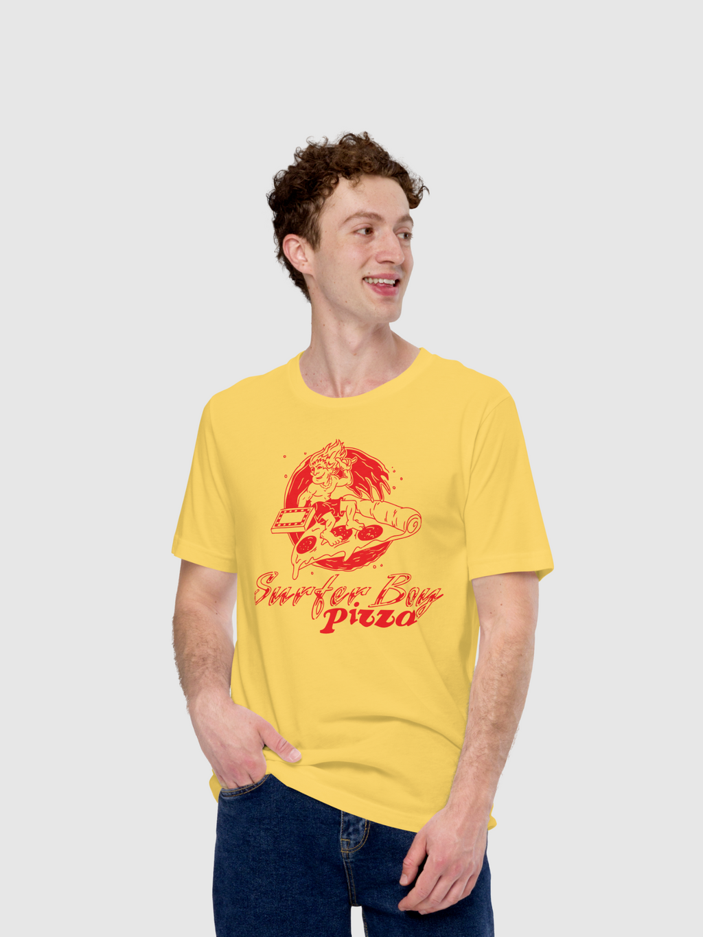Surfer Boy Pizza Logo T-Shirt Hoodie, Sweatshirt | CiraTrend.com (Image 2)