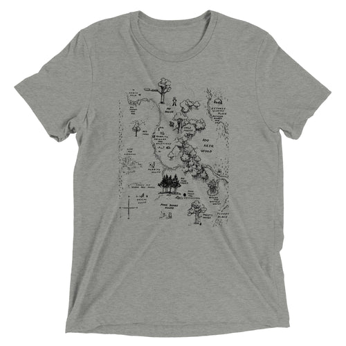 100 Acre Map Men's Tri-Blend Tee
