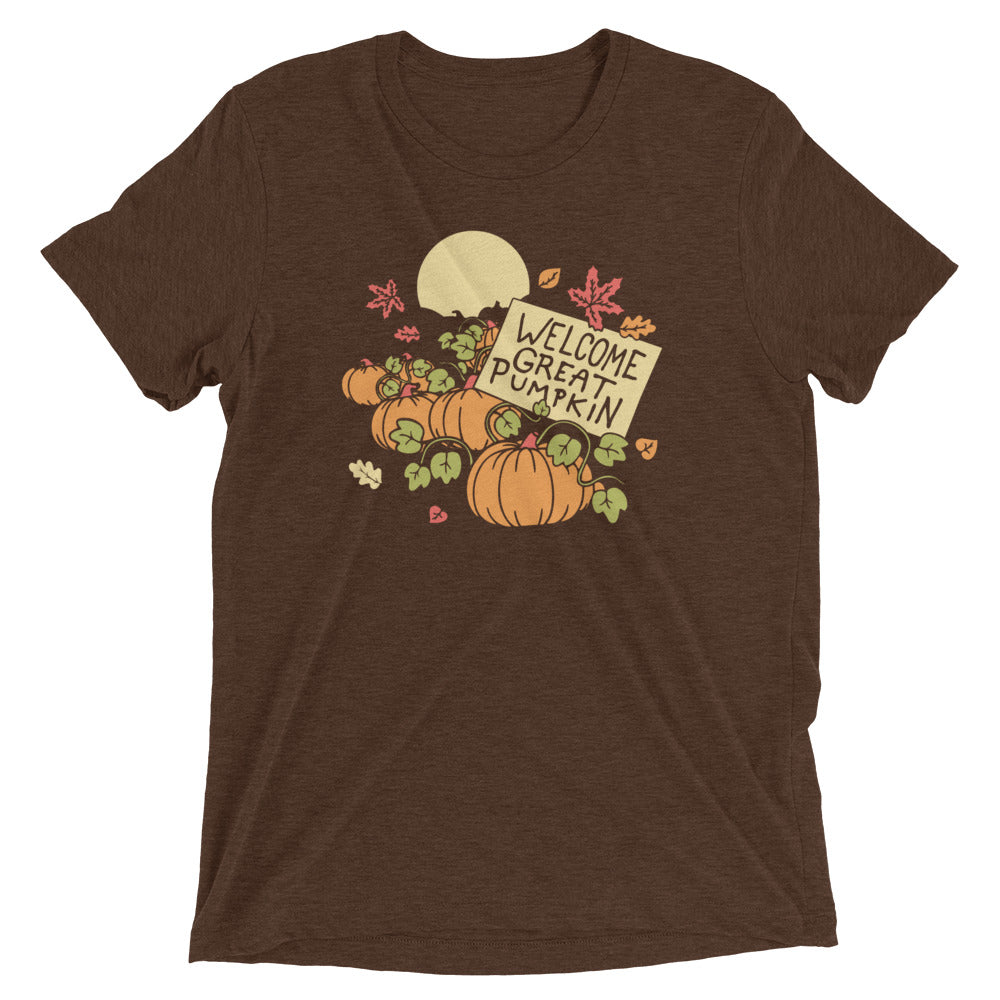 Welcome Great Pumpkin Men's Tri-Blend Tee