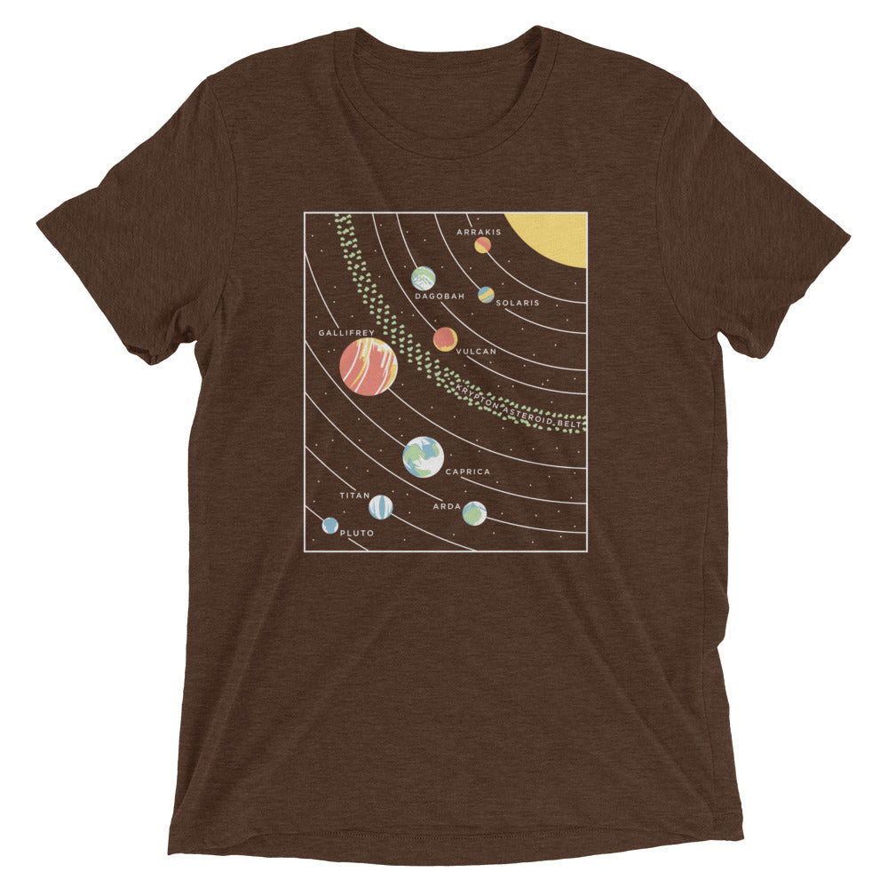 9 Planets Men's Tri-Blend Tee