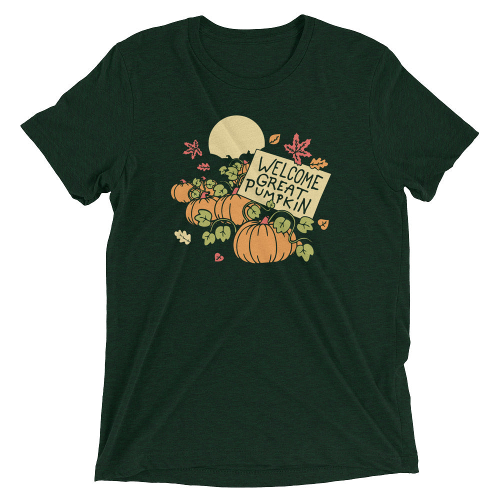 Welcome Great Pumpkin Men's Tri-Blend Tee