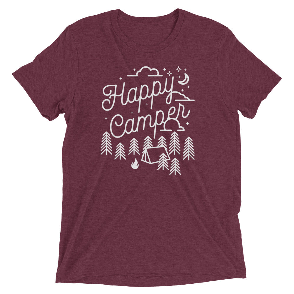 Happy Camper Men's Tri-Blend Tee
