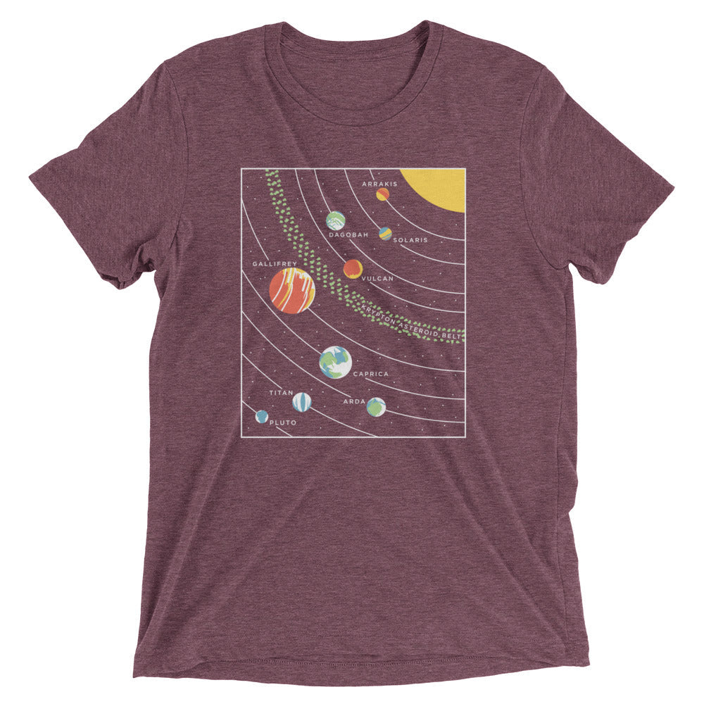 9 Planets Men's Tri-Blend Tee