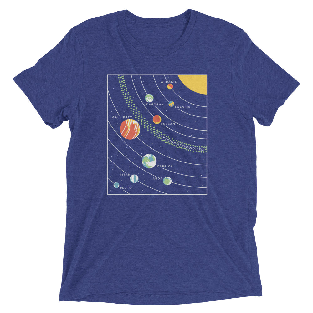 9 Planets Men's Tri-Blend Tee