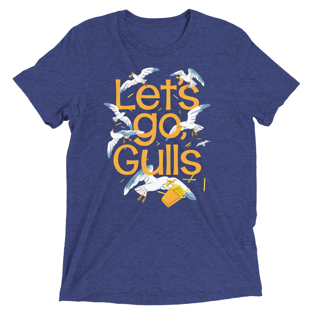Let's Go, Gulls Men's Tri-Blend Tee
