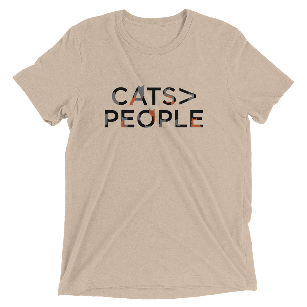 Cats>People Men's Tri-Blend Tee