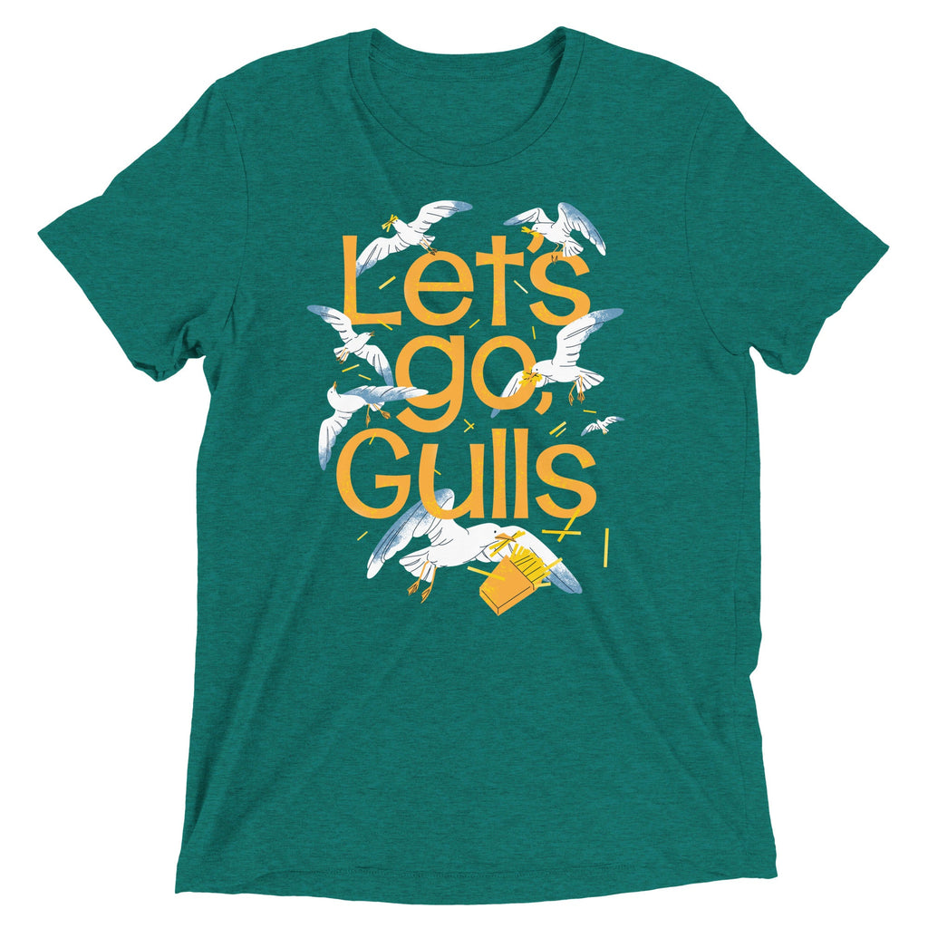 Let's Go, Gulls Men's Tri-Blend Tee