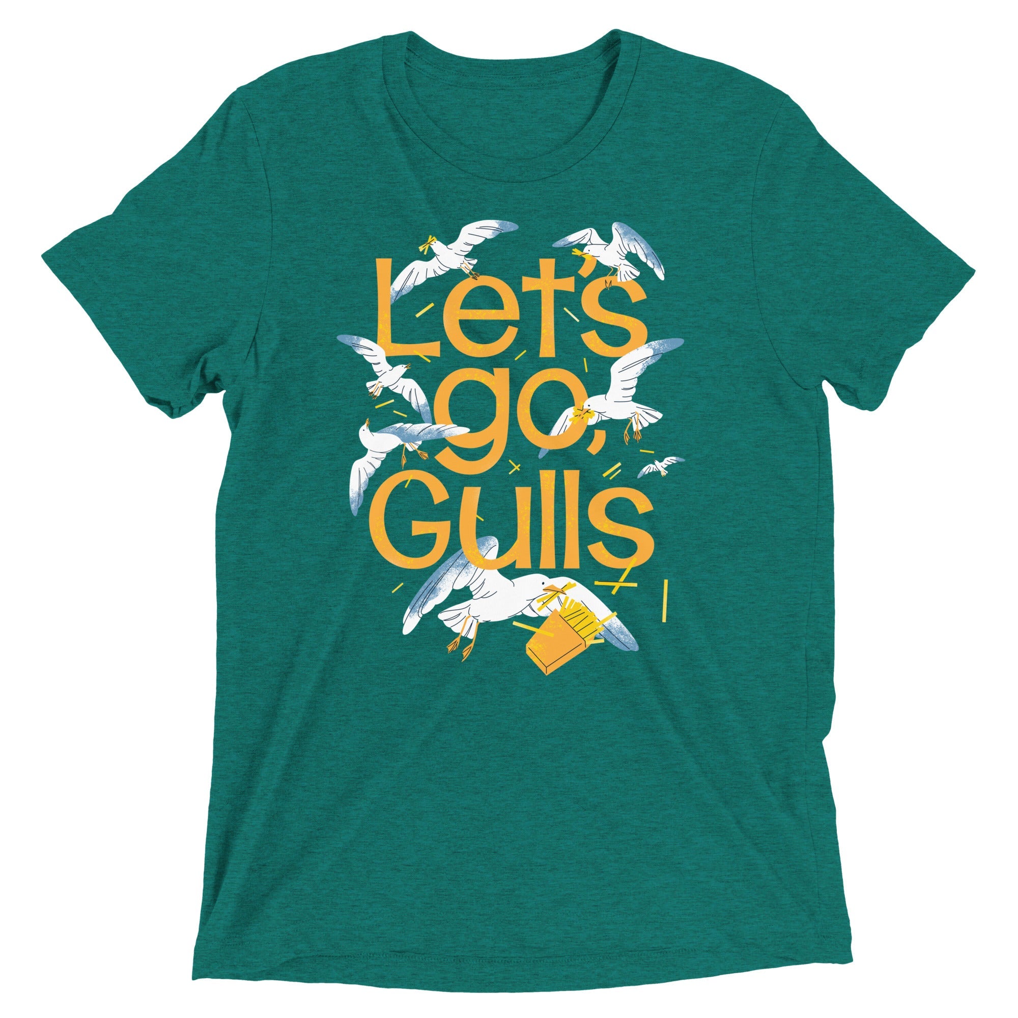 Let's Go, Gulls Men's Tri-Blend Tee