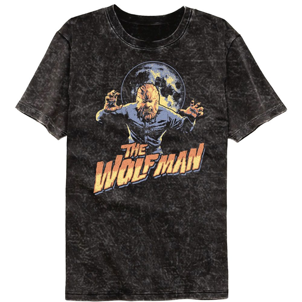 Universal Monsters Multitone Wolfman Mineral Wash T-Shirt Hoodie, Sweatshirt | CiraTrend.com