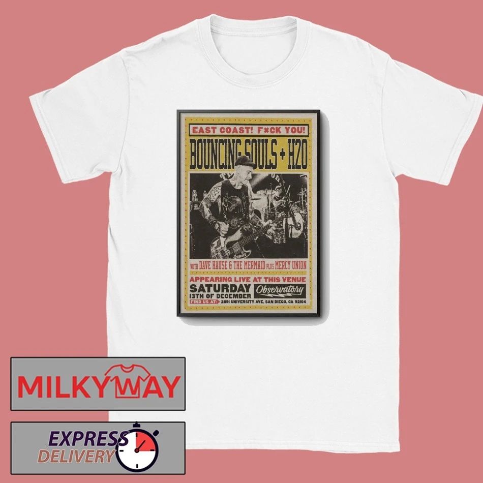 The Bouncing Souls Dec 13 2025 The Observatory North Park San Diego CA Poster shirt