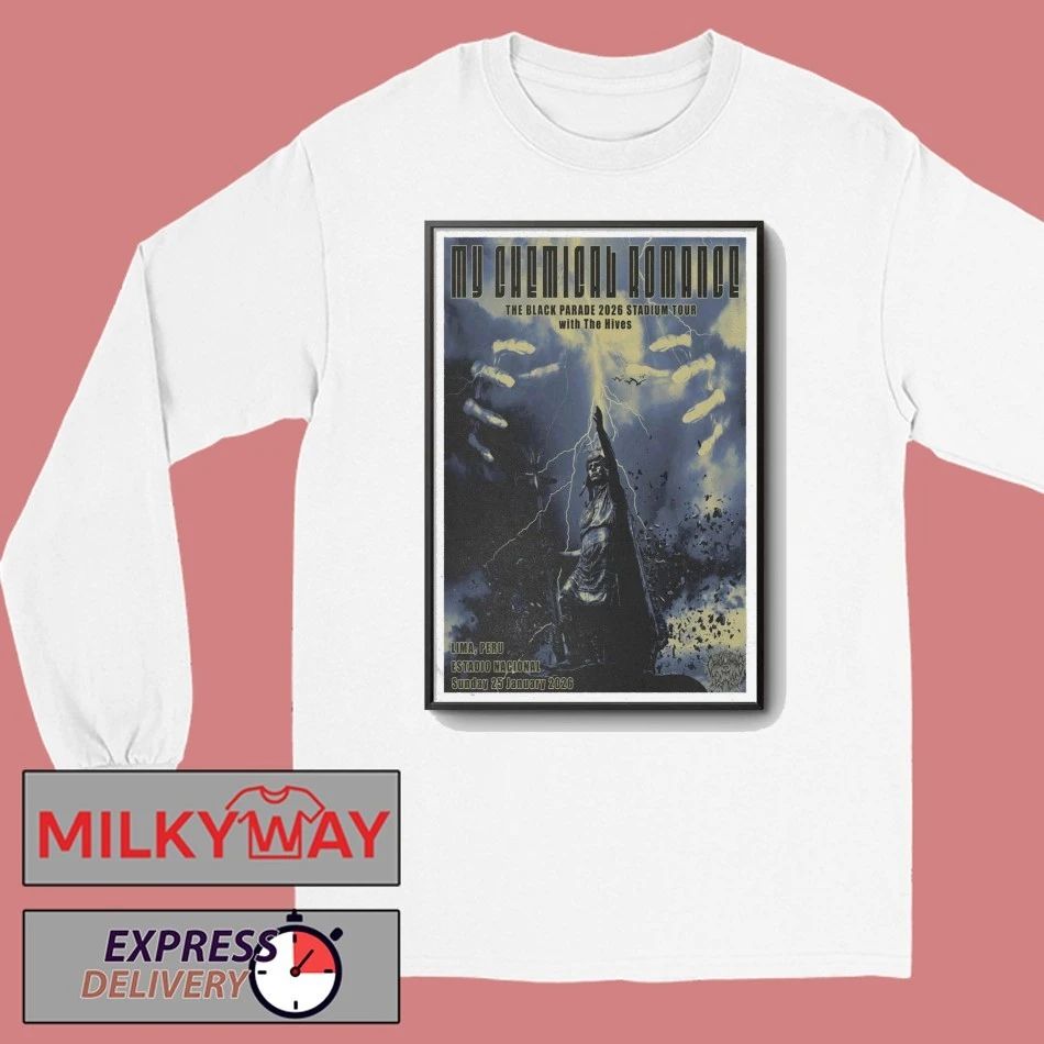 My Chemical Romance Poster Lima, Peru Jan 25 2026 Poster shirt
