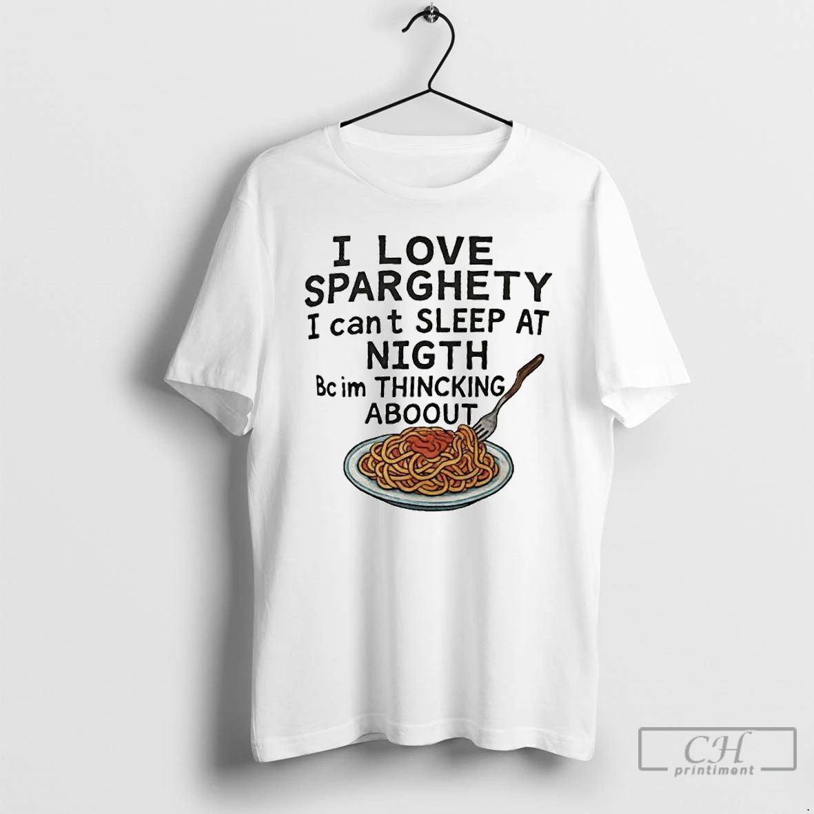 Classic I Love Sparghety I Cant Sleep At Night Bc Im Thincking Aboout Ornaments
