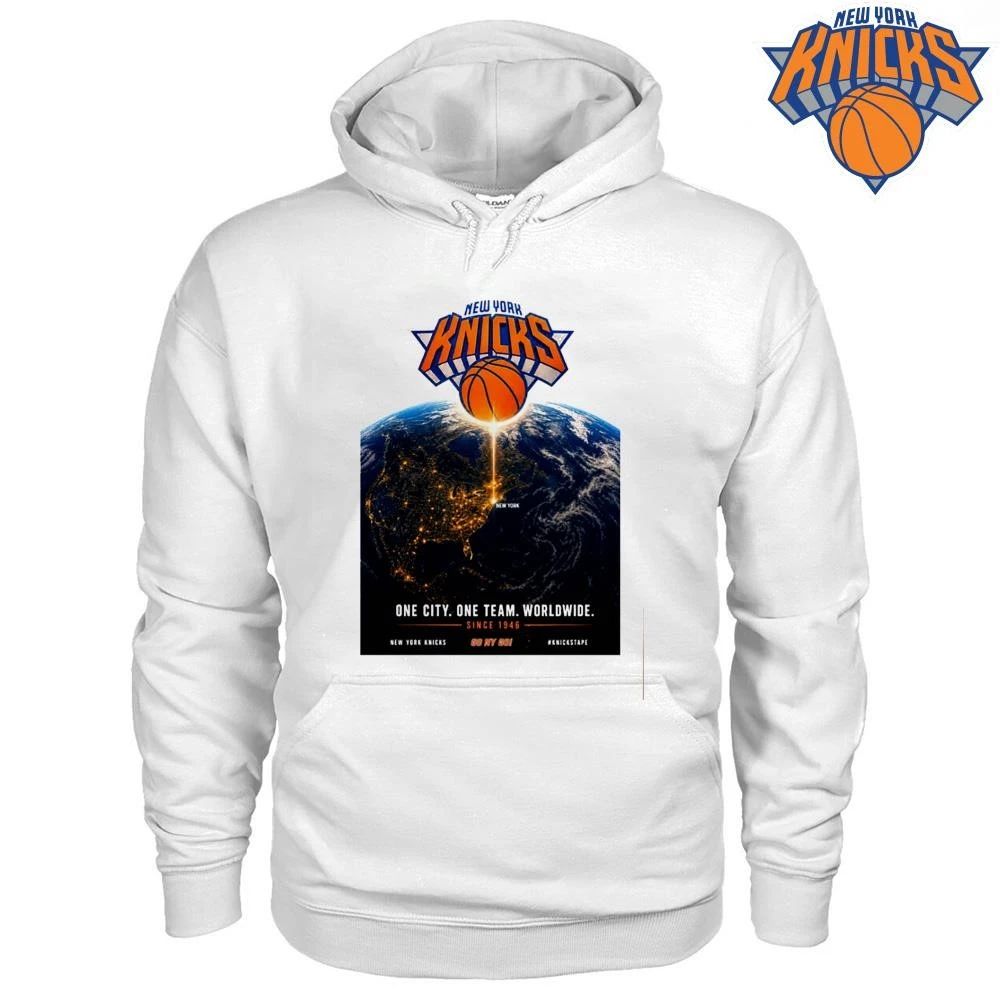 New York Knicks One City One Team Worldwide Globe NBA Finals 2026 Shirt