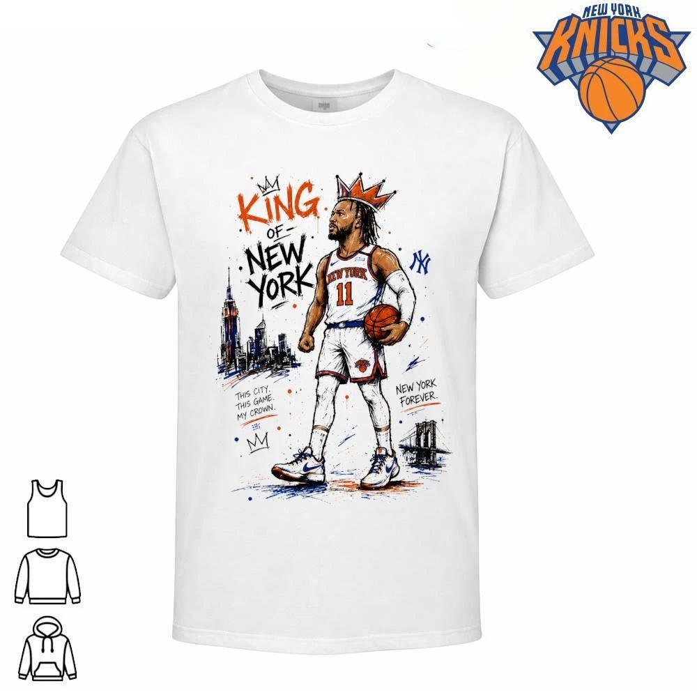 Jalen Brunson King Of New York Knicks Basketball Crown Art 2026 NBA Finals Shirt