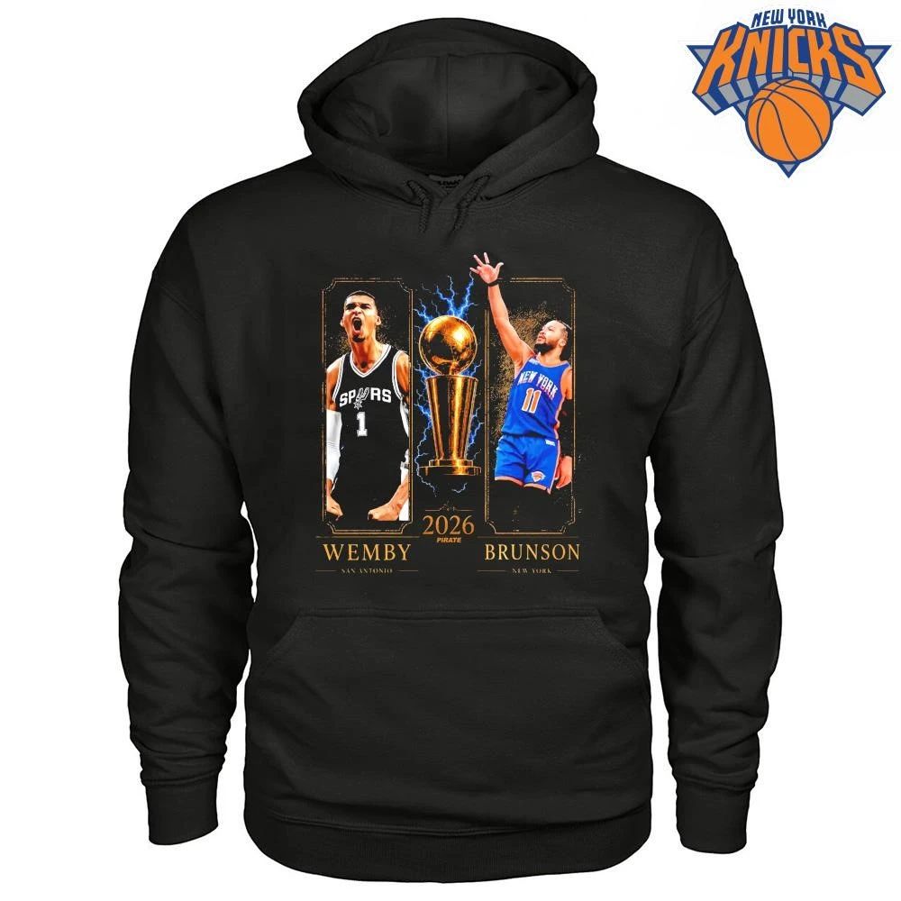 Victor Wembanyama San Antonio Spurs vs Jalen Brunson New York Knicks NBA Finals 2026 Shirt