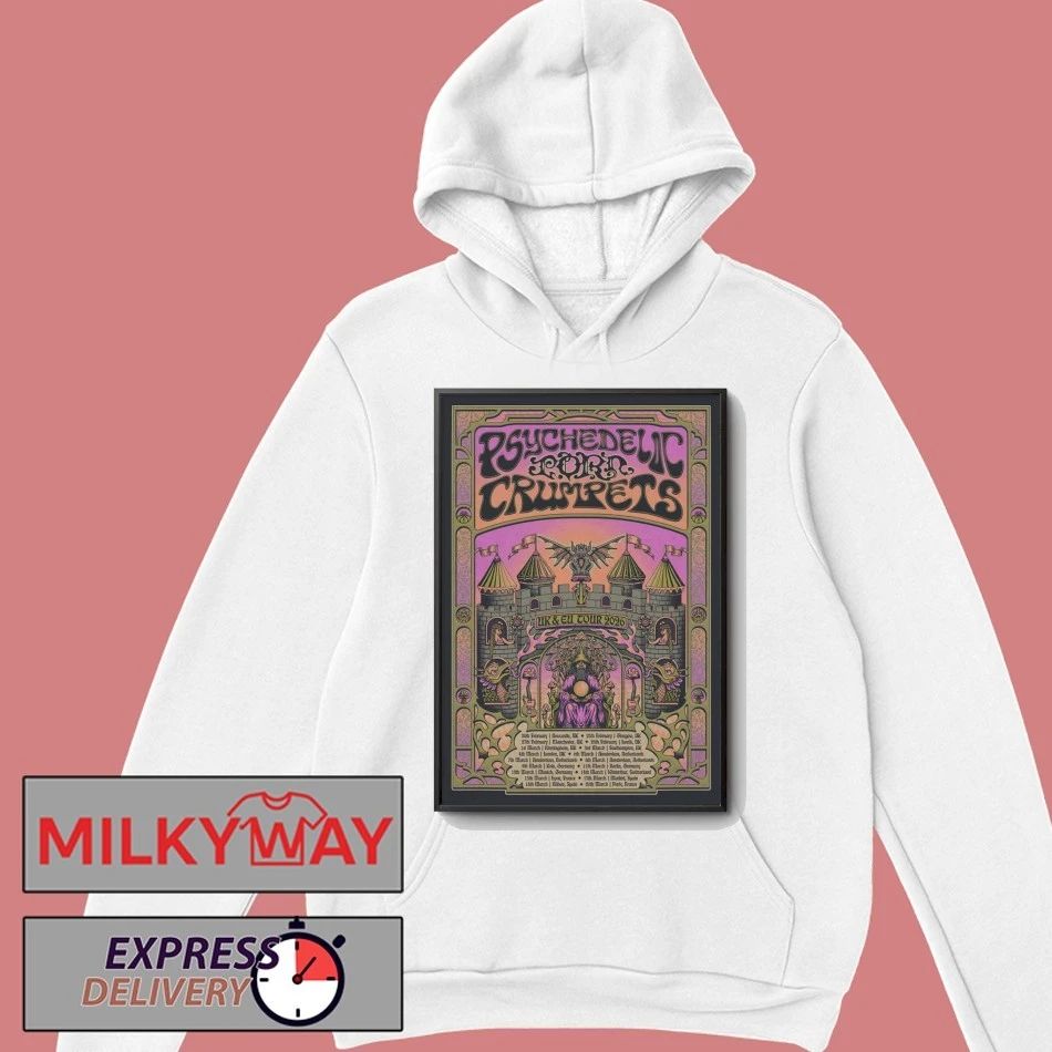 Psychedelic Porn Crumpets Europe Tour 2026 Poster shirt