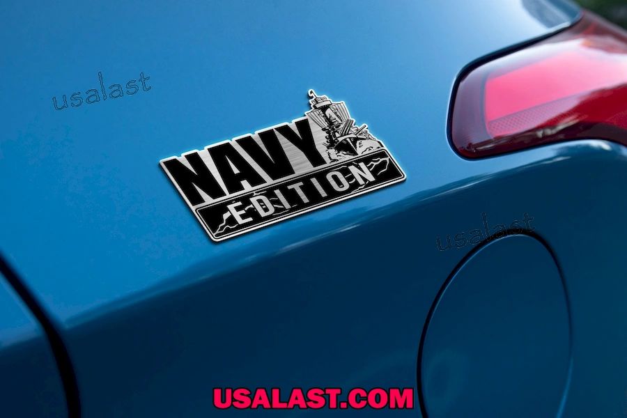 US Navy Edition Car Name Badge