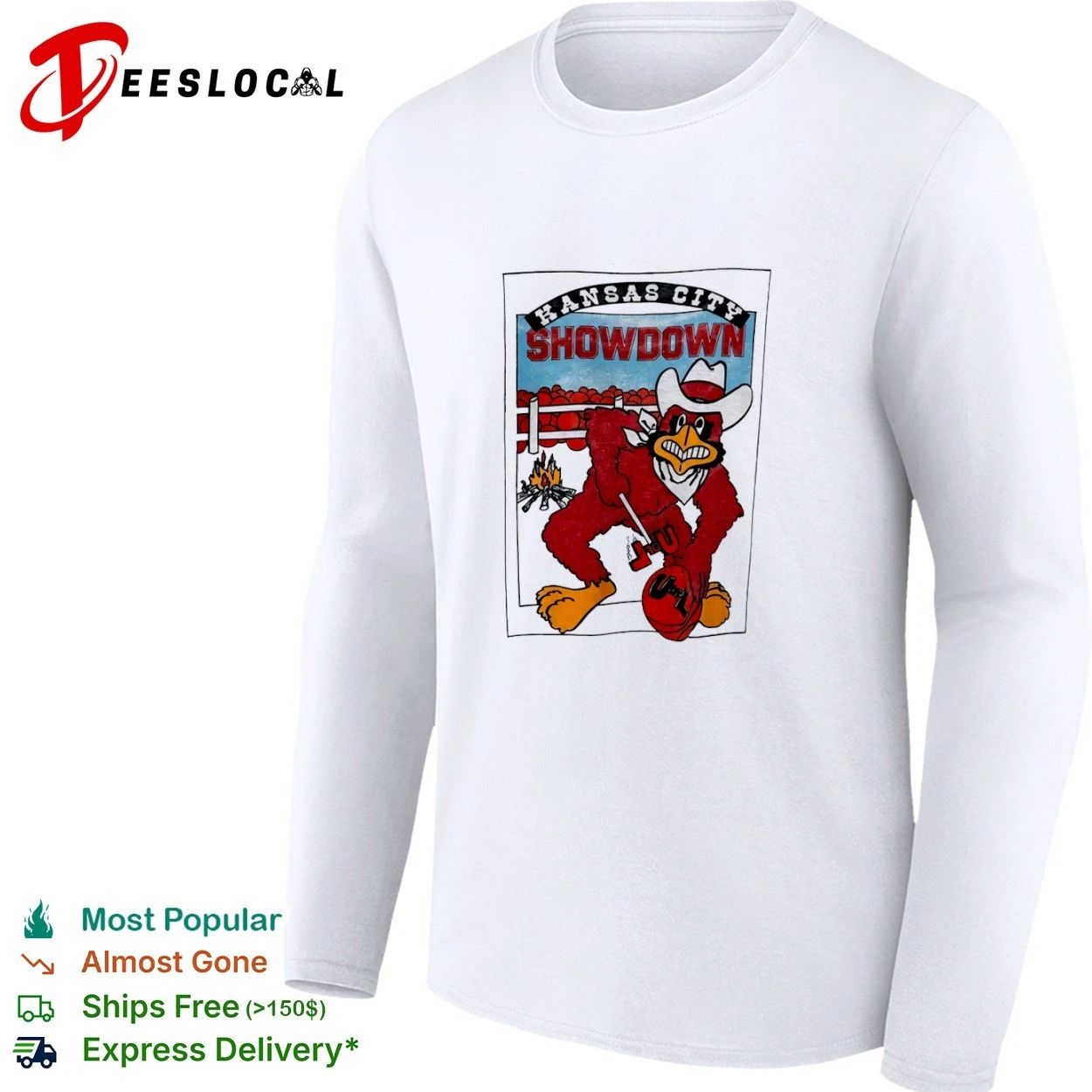 Kansas City Showdown U of L Cardinal Mascot T-shirt