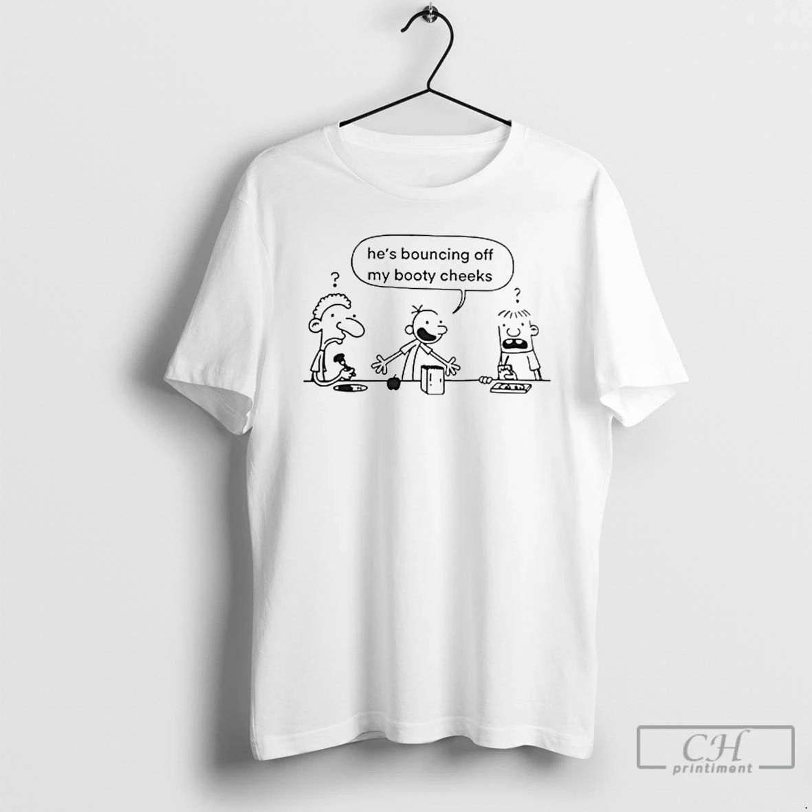 Classic Hes Bouncing Off My Booty Cheeks Diary Of A Wimpy Kid Ornaments T Shirts